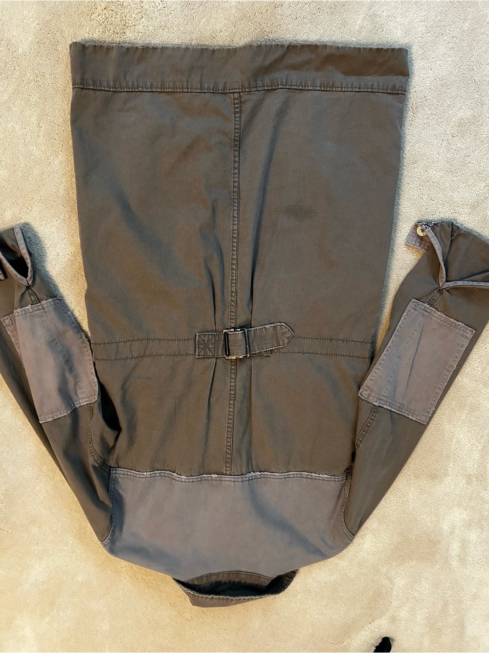 Free People Two-Tone Utility Jacket in Taupe and Gray - Picture 7 of 7